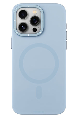 Youngkit Velvet iPhone 14 Pro Max Magsafe Uyumlu Kılıf Mavi