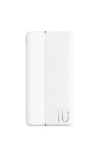 Wiwu Wi-P032 Dual USB-A ve Type-C PD LED Göstergeli Powerbank 10000mAh Beyaz Wiwu