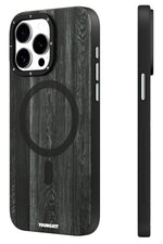 Youngkit Wood Forest iPhone 14 Pro Magsafe Uyumlu Kılıf Siyah Youngkit