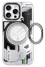 Youngkit Starship Serisi iPhone 16 Pro Max Magsafe Uyumlu Kılıf Beyaz Youngkit