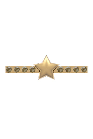 Apple Watch Uyumlu Kordon Süsü Charm Zircon Star Gold bikordon
