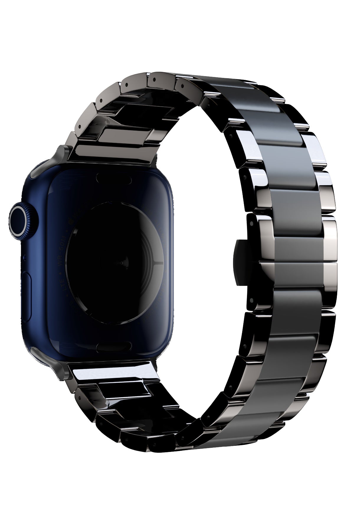 Apple Watch Uyumlu Mat Parlak Seramik Loop Kordon Siyah  bikordon