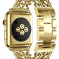 Apple Watch Uyumlu Çelik Zincir Loop Kordon Gold