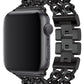 Apple Watch Uyumlu Çelik Zincir Loop Kordon Siyah