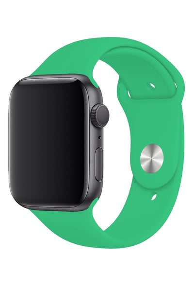 Apple Watch Compatible Silicone Sport Band Linden Green bikordon