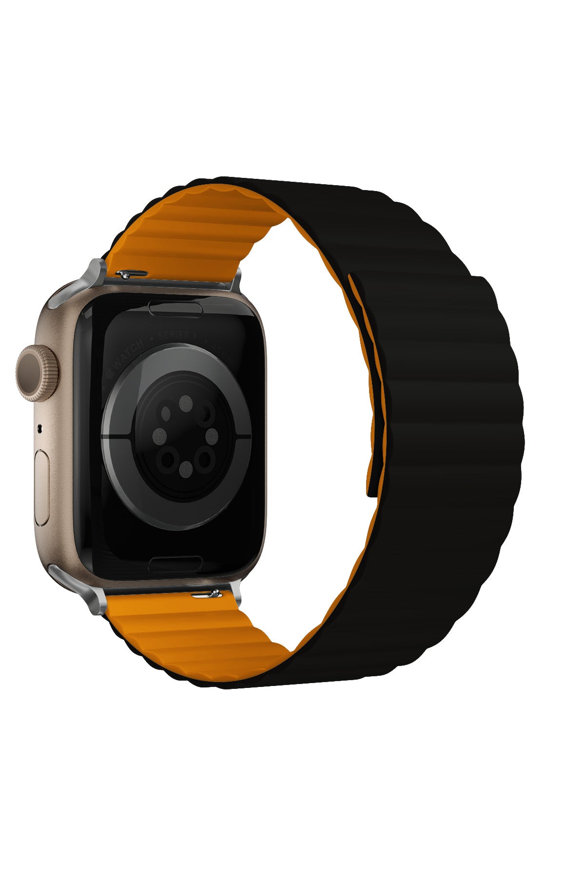 Apple Watch Uyumlu Baklalı Louis Loop Kordon Black Alloy  bikordon
