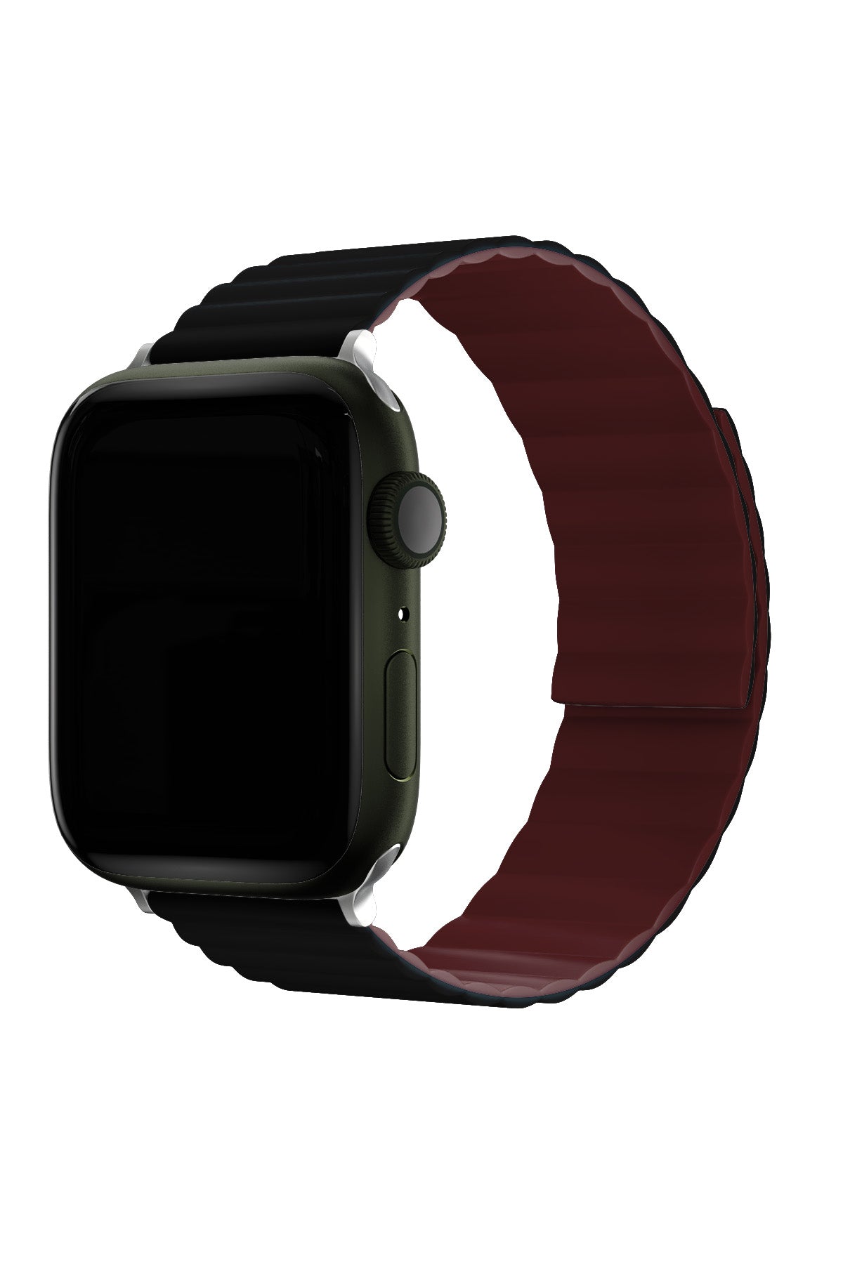 Apple Watch Uyumlu Baklalı Louis Loop Kordon Cool Black  bikordon