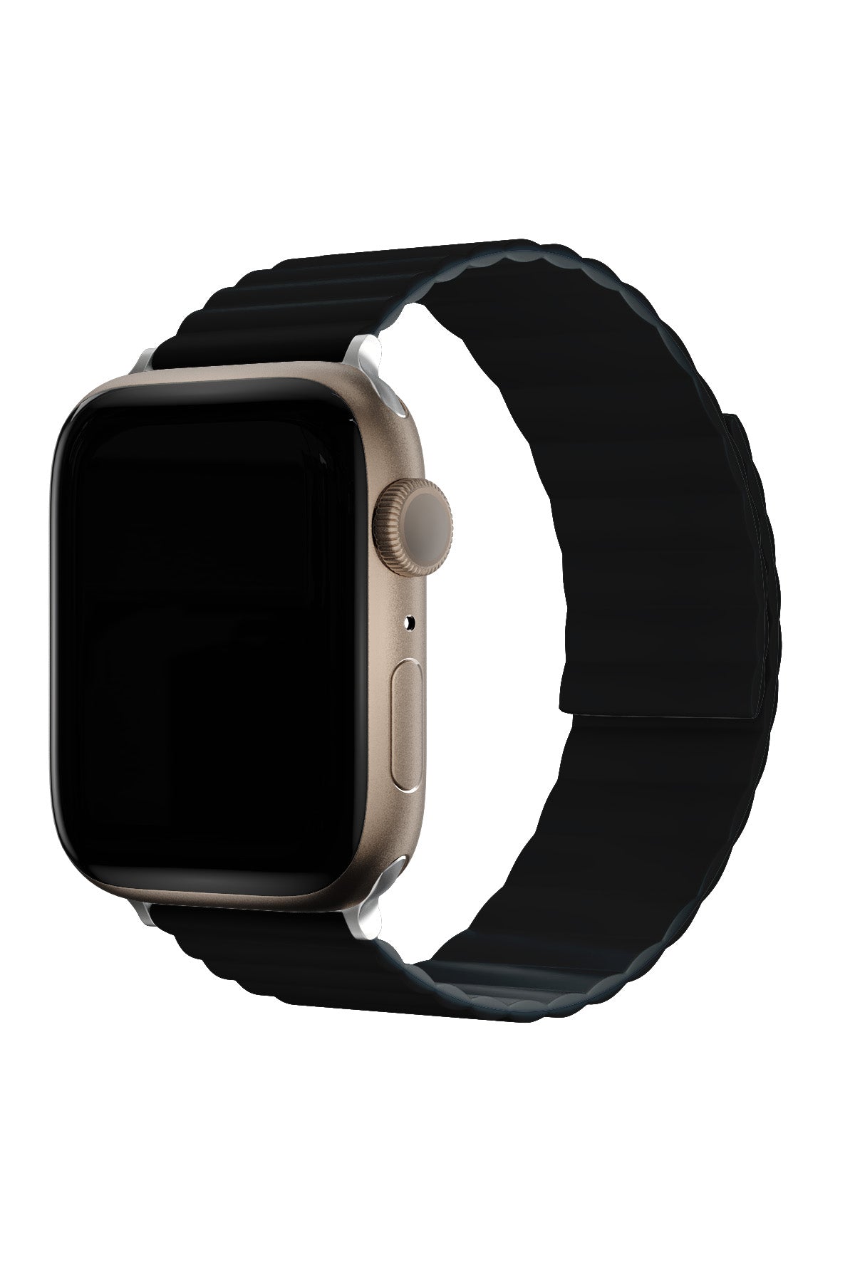 Apple Watch Uyumlu Baklalı Louis Loop Kordon Neutral Black  bikordon