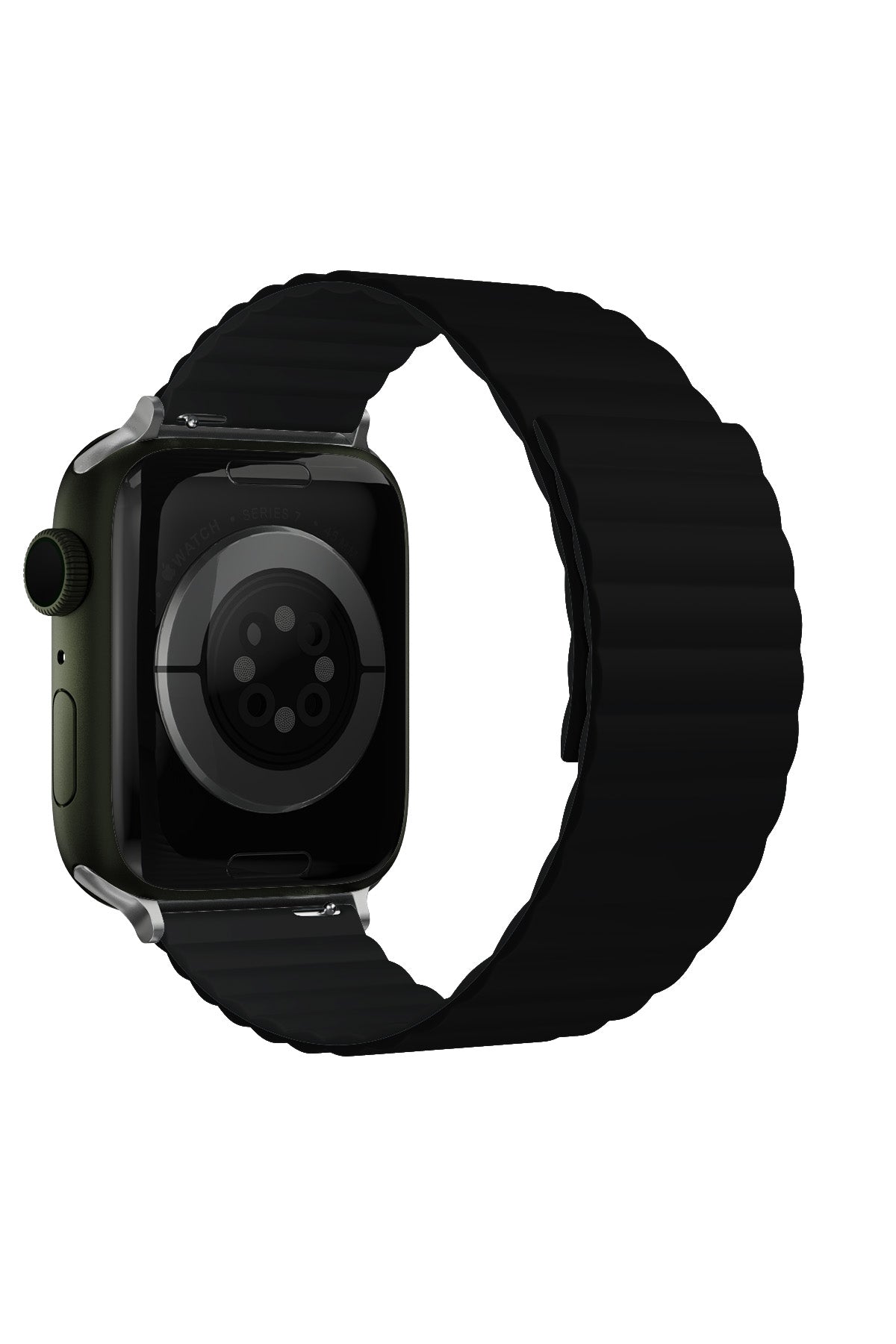 Apple Watch Uyumlu Baklalı Louis Loop Kordon Neutral Black  bikordon