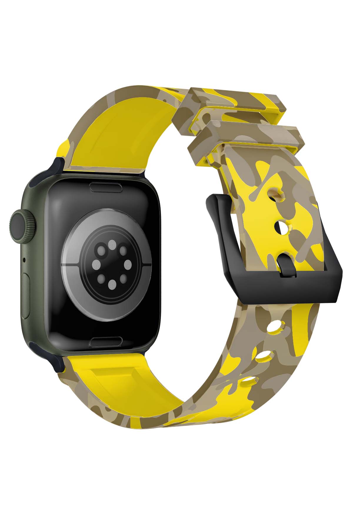 Apple Watch Uyumlu Camouflage Loop Silikon Kordon Sunflower  bikordon