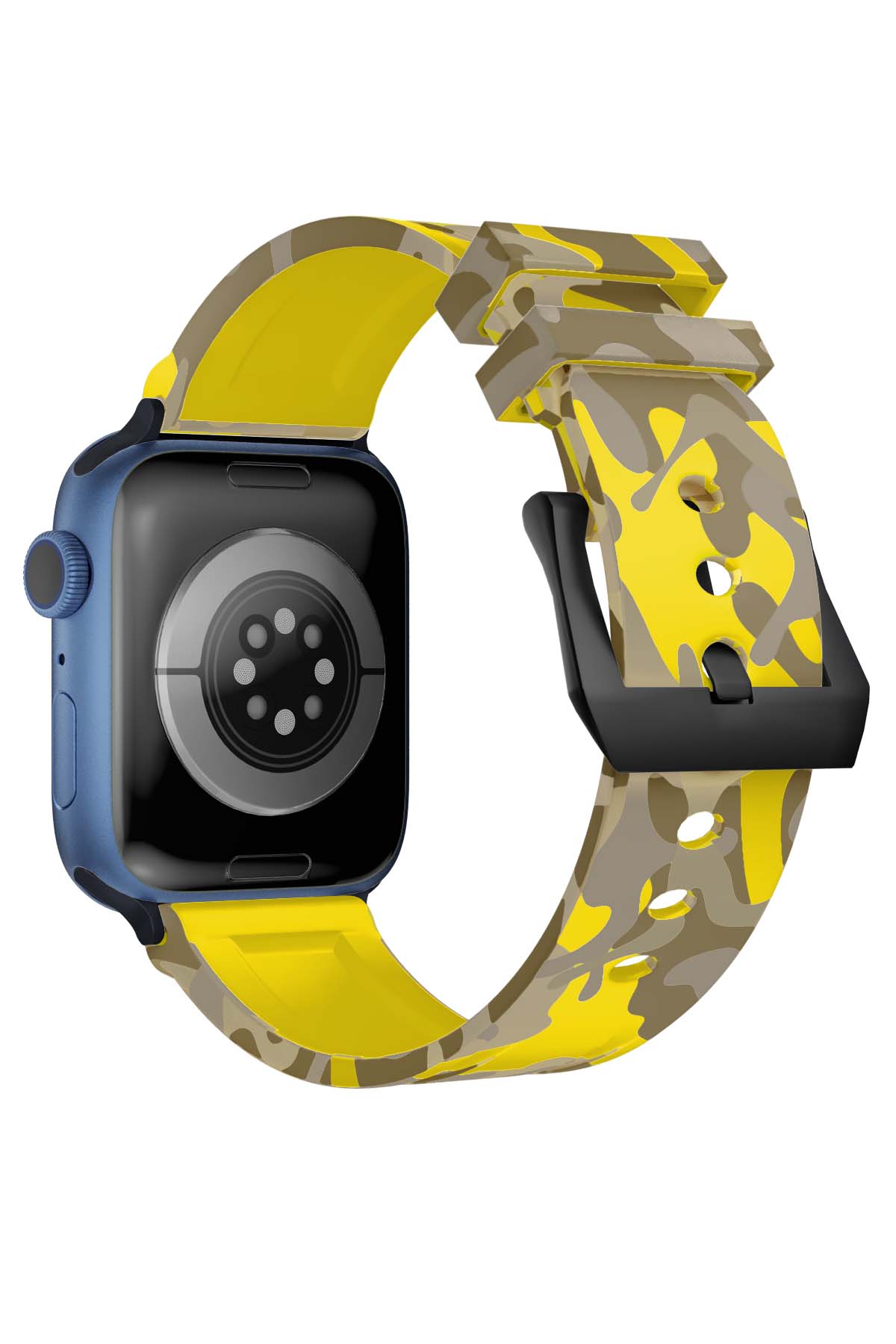 Apple Watch Uyumlu Camouflage Loop Silikon Kordon Sunflower  bikordon