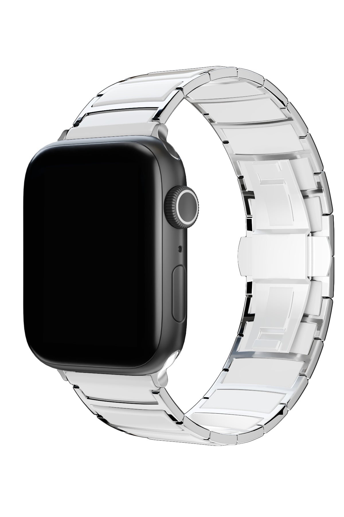 Apple Watch Uyumlu Çelik Seramik Luna Loop Kordon Havlit  bikordon