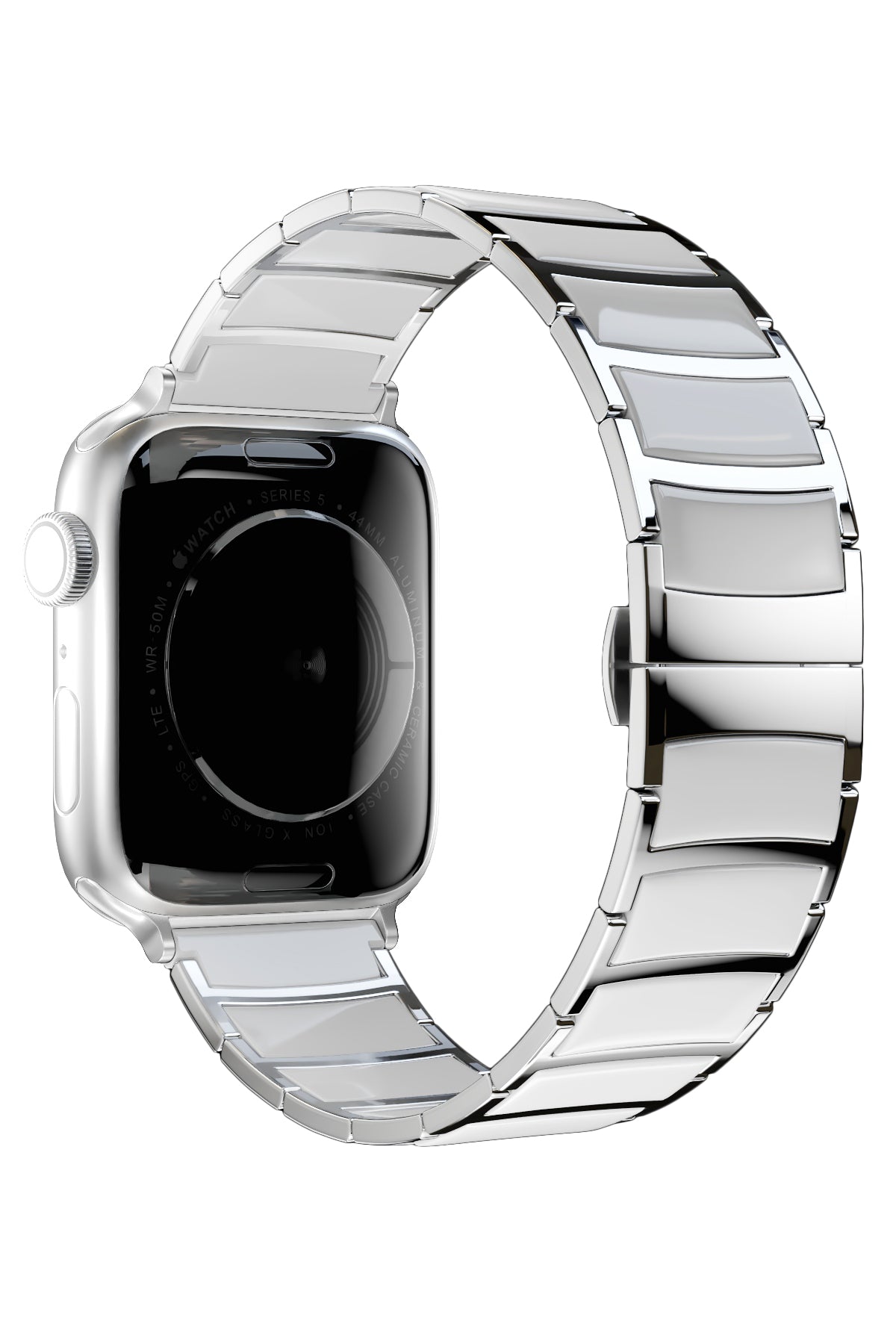 Apple Watch Uyumlu Çelik Seramik Luna Loop Kordon Havlit  bikordon