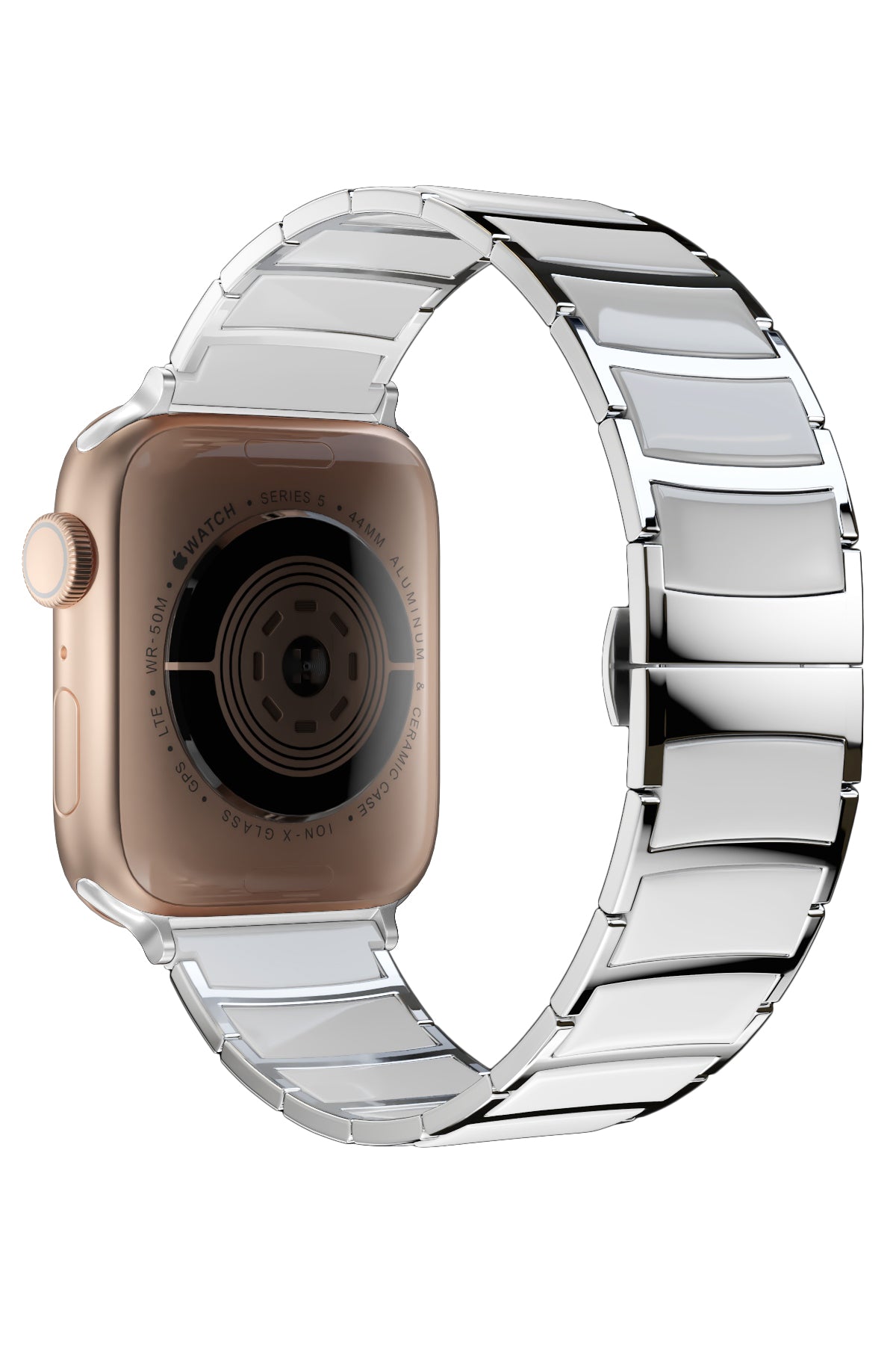 Apple Watch Uyumlu Çelik Seramik Luna Loop Kordon Havlit  bikordon