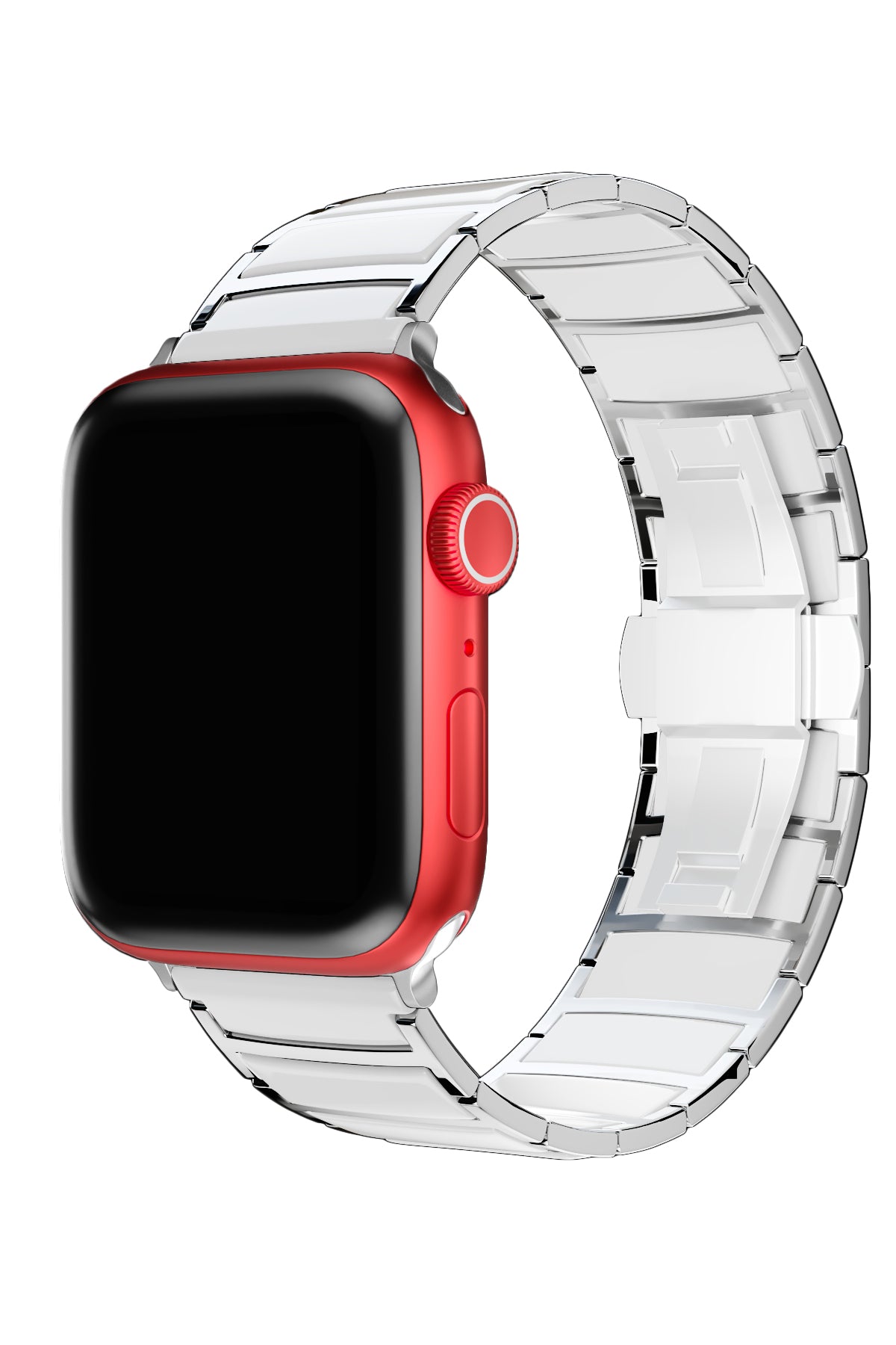 Apple Watch Uyumlu Çelik Seramik Luna Loop Kordon Havlit  bikordon