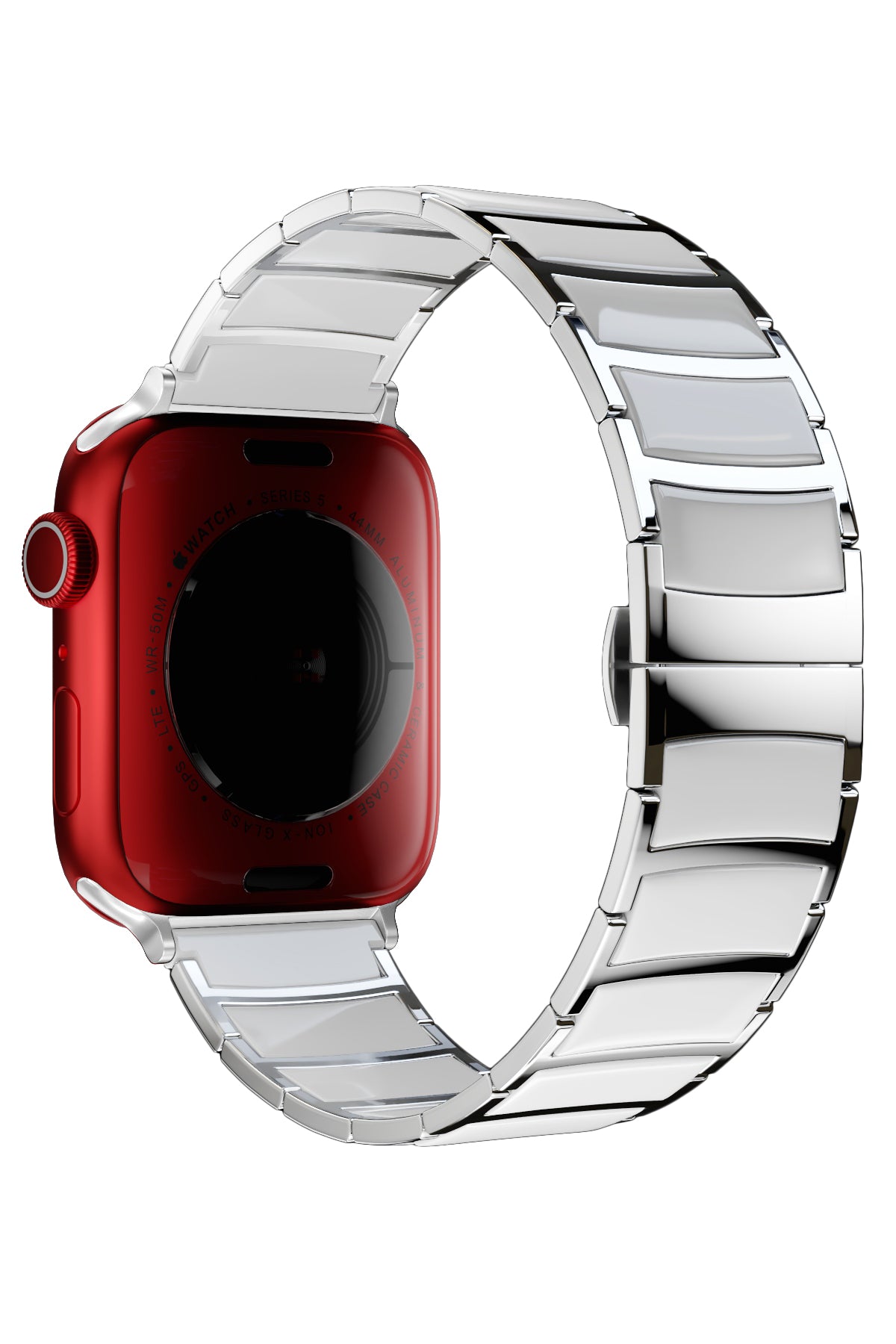 Apple Watch Uyumlu Çelik Seramik Luna Loop Kordon Havlit  bikordon