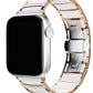 Apple Watch Uyumlu Çelik Seramik Luna Loop Kordon Sitrin