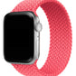 Apple Watch Uyumlu Örgü Loop Kordon Mercan Pembe