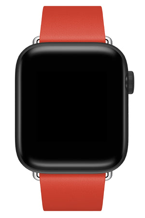 Apple Watch Uyumlu Radius Deri Loop Kordon Coral