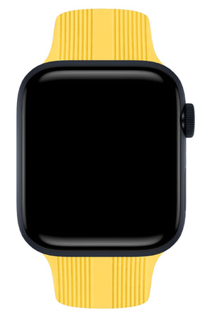 Apple Watch Uyumlu Silikon Line Loop Kordon Mellow