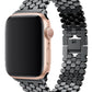 Apple Watch Uyumlu Simetro Loop Çelik Kordon Siyah
