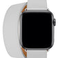 Apple Watch Uyumlu Spiralis Deri Kordon Snow