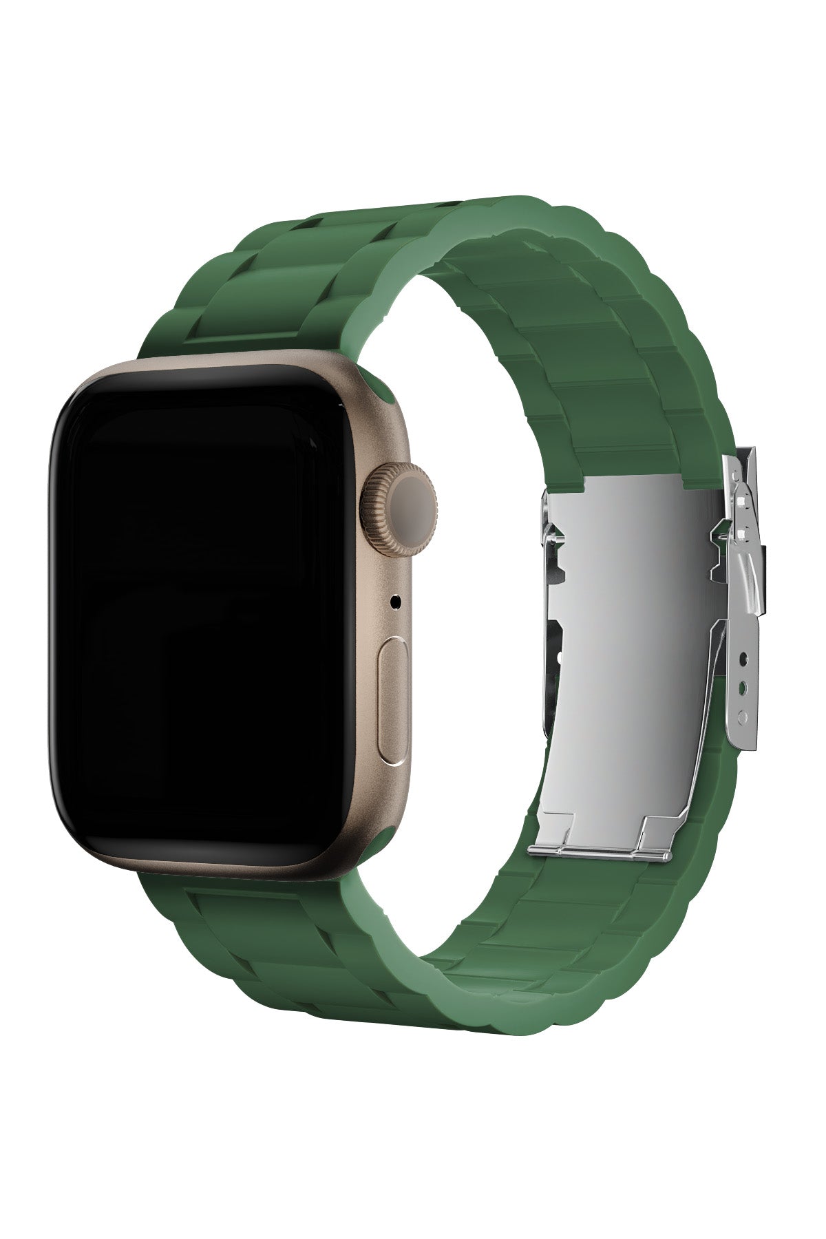 Apple Watch Uyumlu Soft Buckle Silikon Kordon Myrtle  bikordon