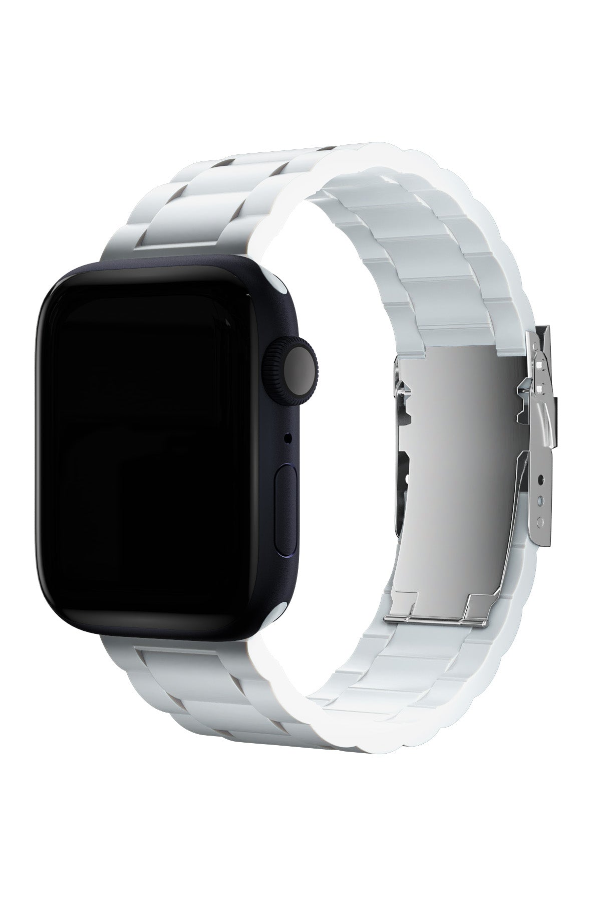 Apple Watch Uyumlu Soft Buckle Silikon Kordon Pearl  bikordon