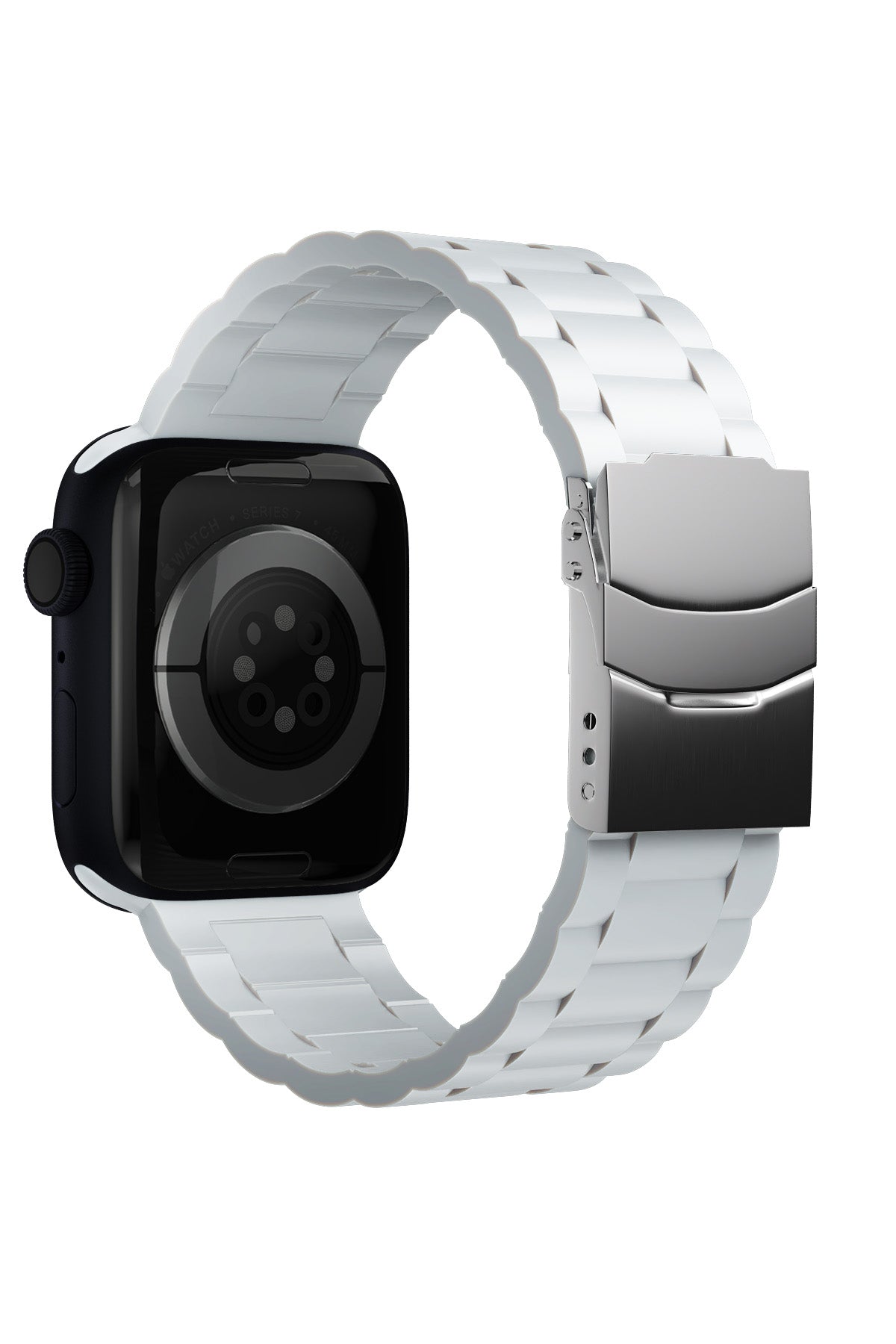 Apple Watch Uyumlu Soft Buckle Silikon Kordon Pearl  bikordon