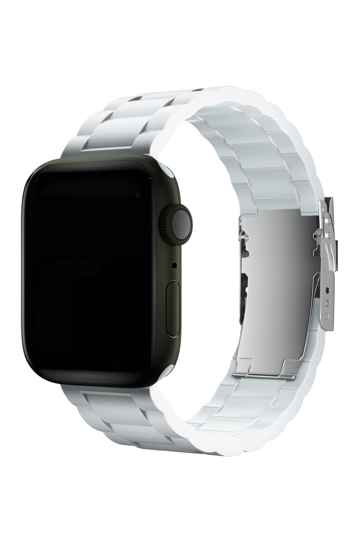 Apple Watch Uyumlu Soft Buckle Silikon Kordon Pearl  bikordon