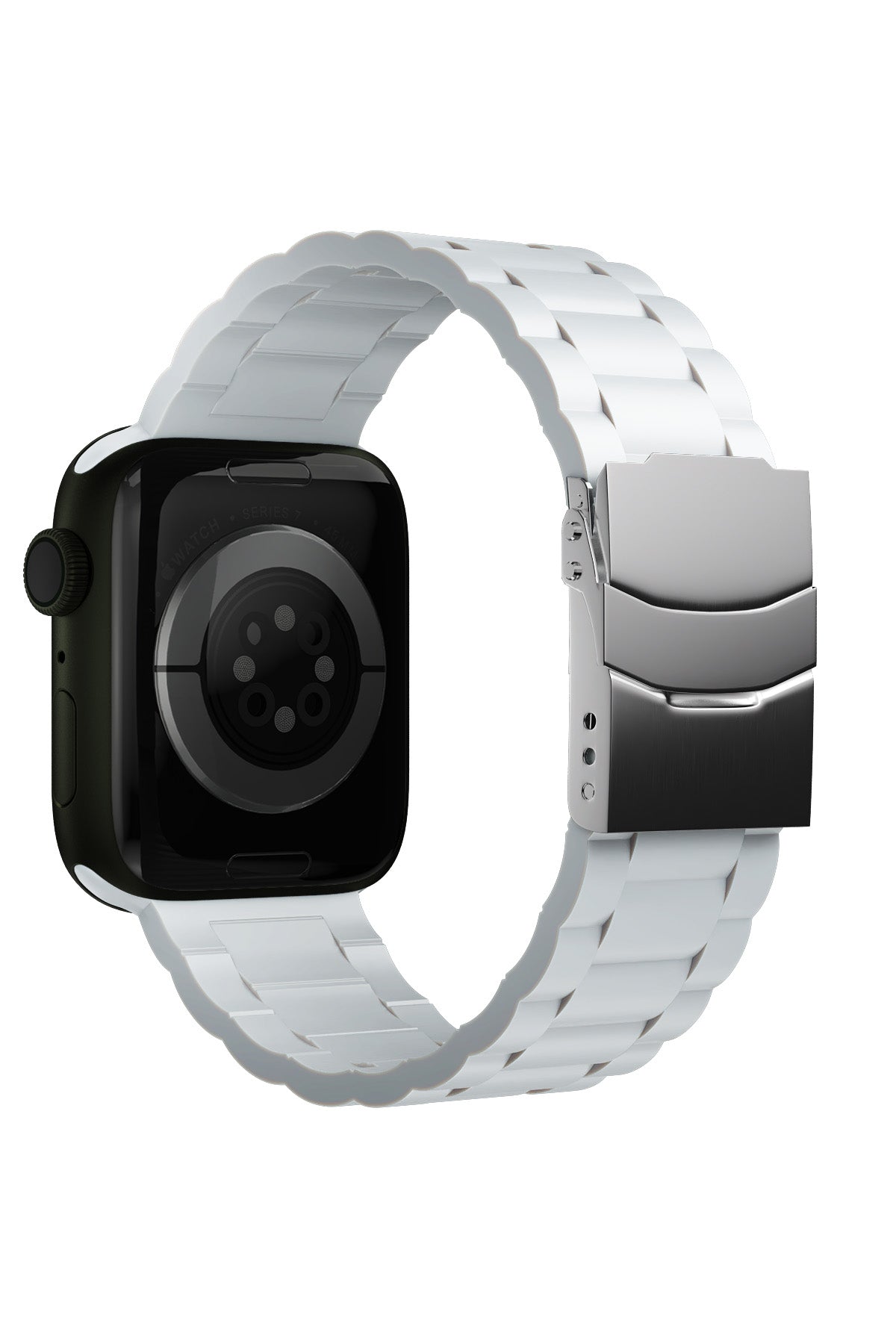 Apple Watch Uyumlu Soft Buckle Silikon Kordon Pearl  bikordon