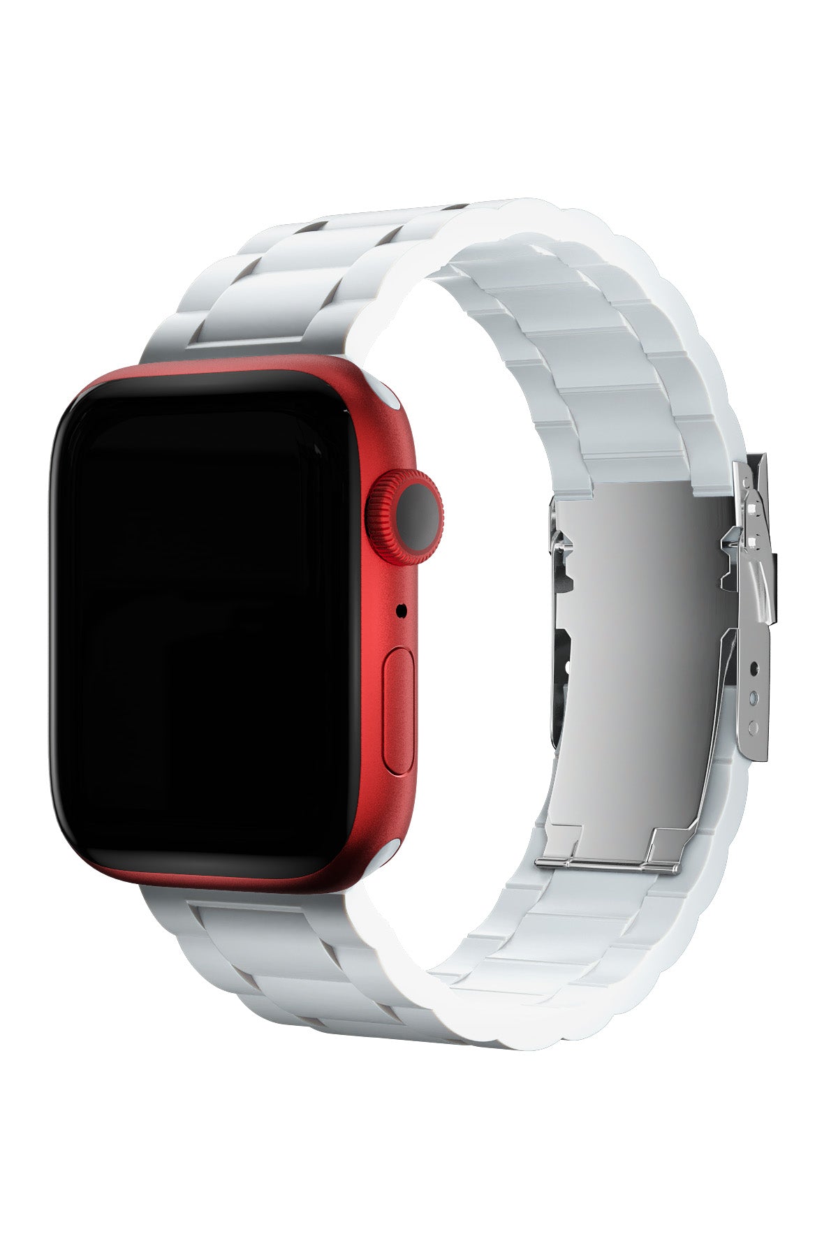 Apple Watch Uyumlu Soft Buckle Silikon Kordon Pearl  bikordon