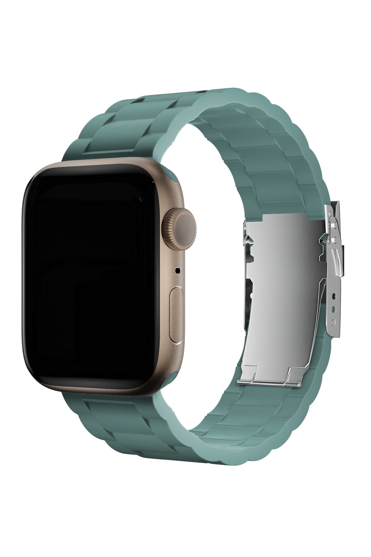Apple Watch Uyumlu Soft Buckle Silikon Kordon Viridian  bikordon