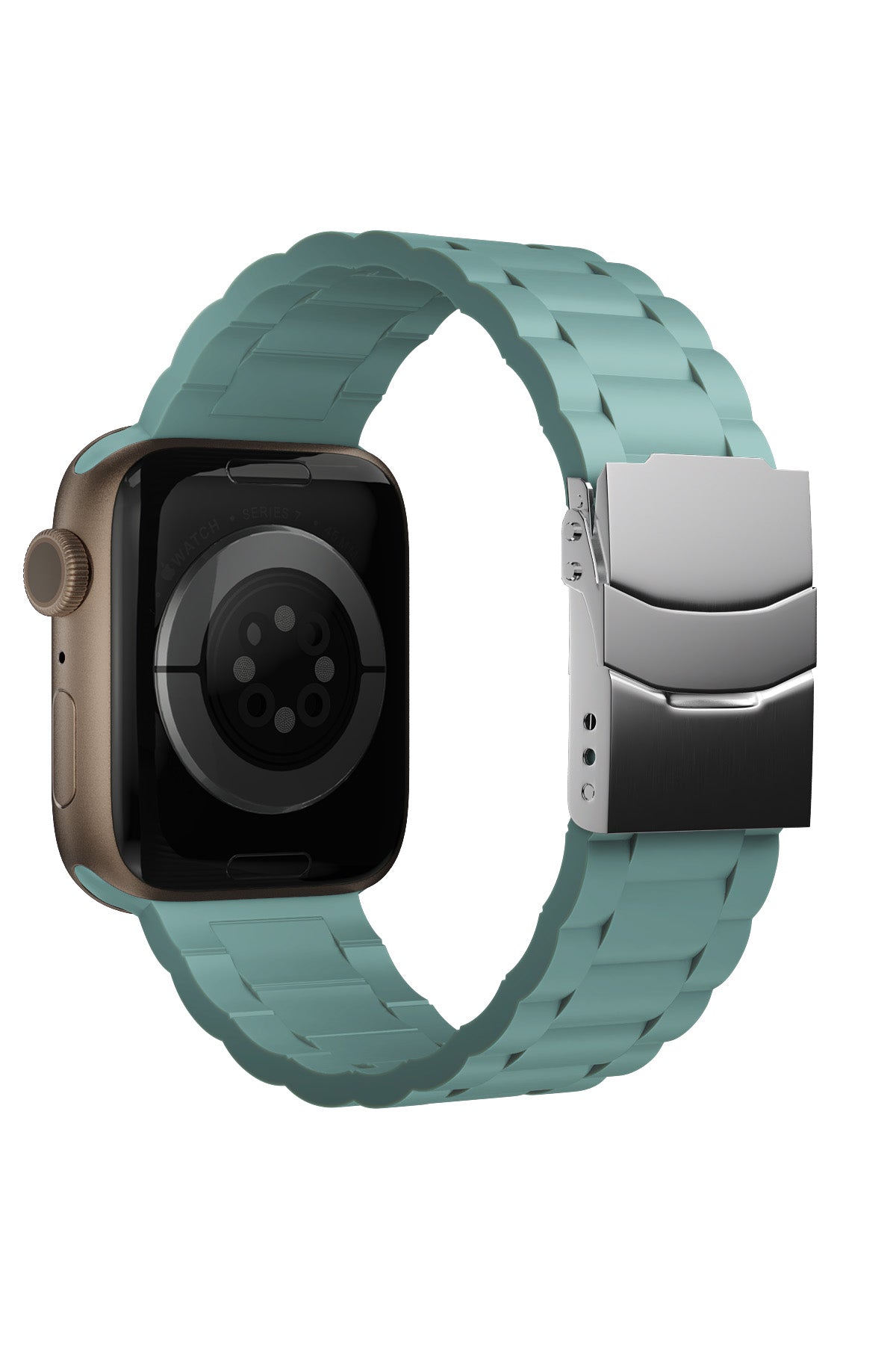 Apple Watch Uyumlu Soft Buckle Silikon Kordon Viridian  bikordon