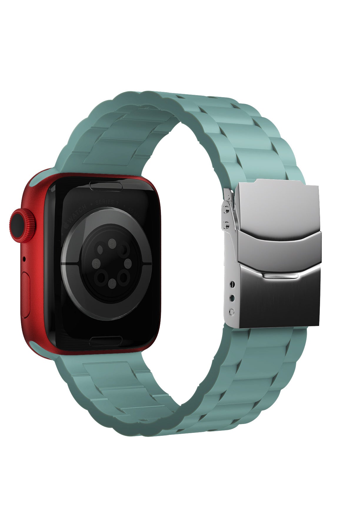 Apple Watch Uyumlu Soft Buckle Silikon Kordon Viridian  bikordon