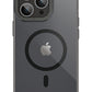 Youngkit Glaze iPhone 14 Pro Şeffaf Kılıf Siyah Kamera Çerçeveli