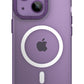 Youngkit Glaze iPhone 14 Plus Şeffaf Kılıf Derin Mor Kamera Çerçeveli