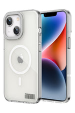 Youngkit Glaze iPhone 14 Şeffaf Kılıf Gümüş Kamera Çerçeveli Youngkit
