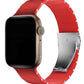 Apple Watch Uyumlu Cross Loop Silikon Kordon Rubinrod