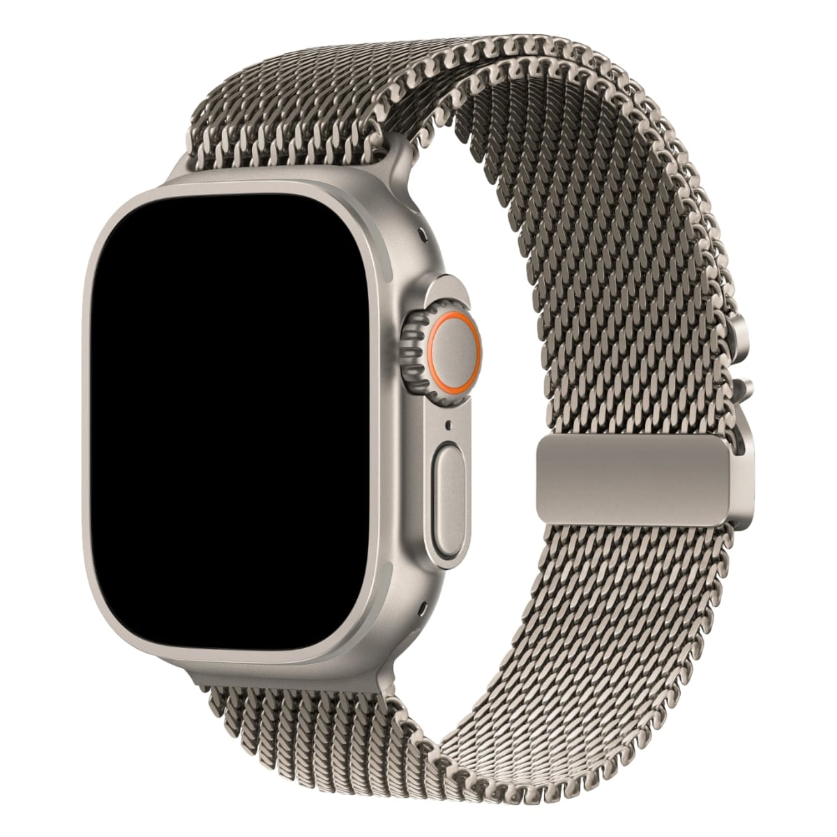 Apple Watch ve Ultra uyumlu Milano Loop metal ve titanyum kordon