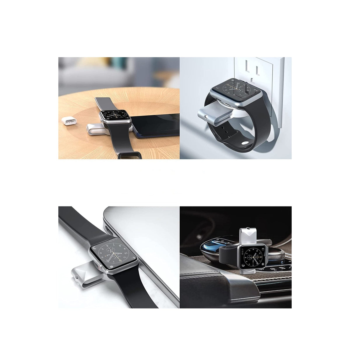 Apple Watch Uyumlu 2in1 Manyetik Taşınabilir Şarj Cihazı  bikordon