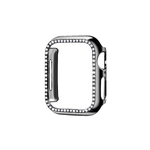 Apple Watch Uyumlu Bumper Taşlı Parlak Kasa Abby  bikordon