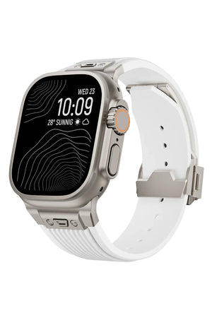 Apple Watch Uyumlu Streamlined Silikon Kordon Alabaster  bikordon