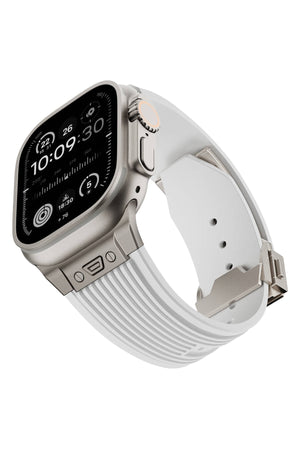 Apple Watch Uyumlu Streamlined Silikon Kordon Alabaster  bikordon