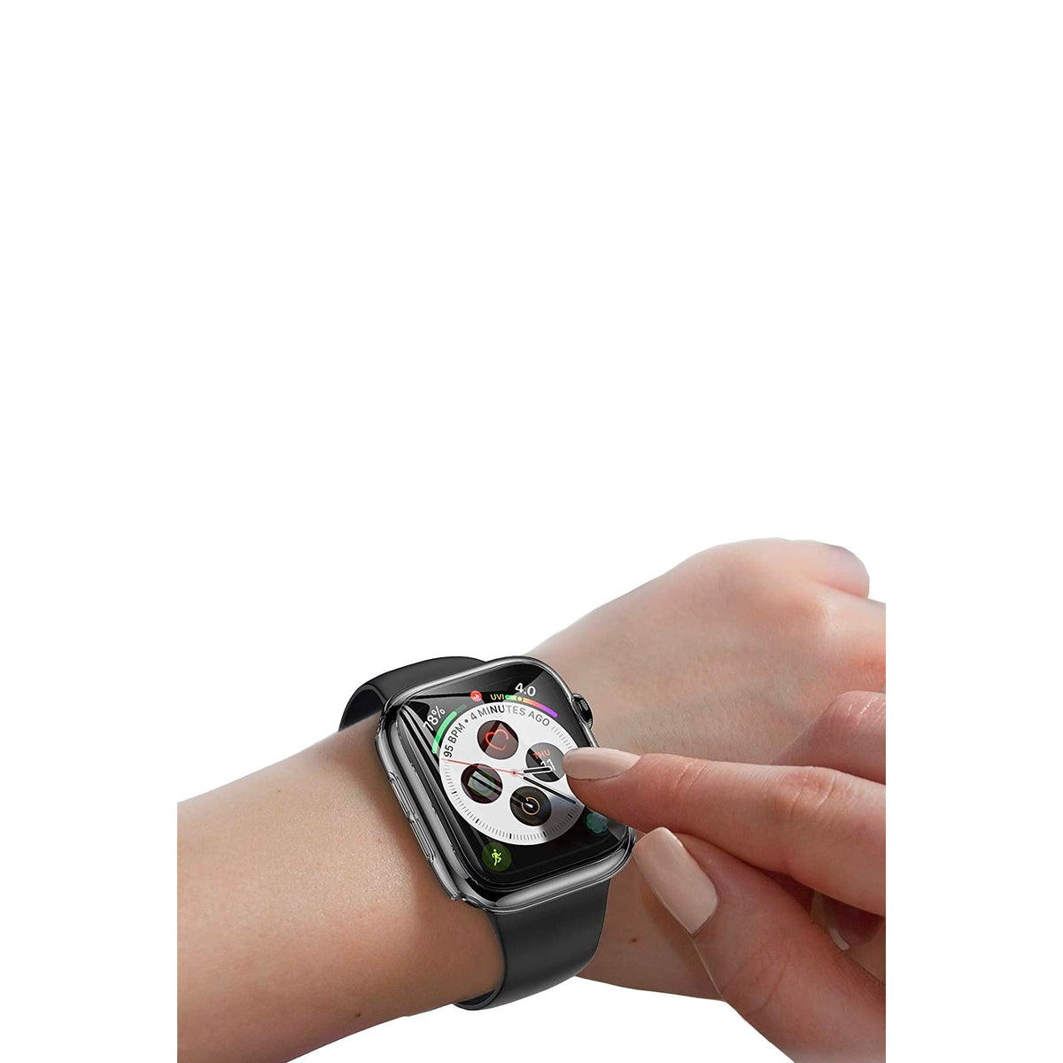 Apple Watch Uyumlu Ekran Koruyucu Şeffaf Kasa  bikordon