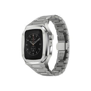 Apple Watch Uyumlu Belize Kasa Koruyucu Kordon Gümüş Gri 44mm bikordon