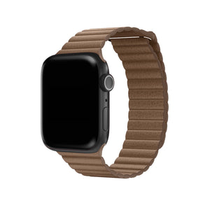 Apple Watch Uyumlu Deri Loop Kordon BurlyWood  bikordon