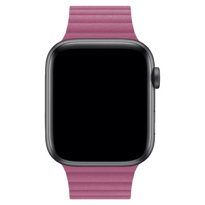Apple Watch Uyumlu Deri Loop Kordon Pembe  bikordon