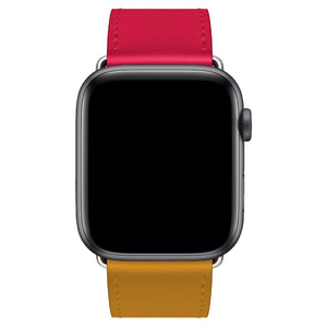 Apple Watch Uyumlu Duo Loop Kordon Garnet  bikordon