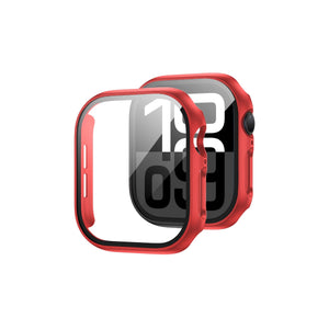 Apple Watch Uyumlu Ekran Koruyucu Kırmızı Renkli Kasa  bikordon